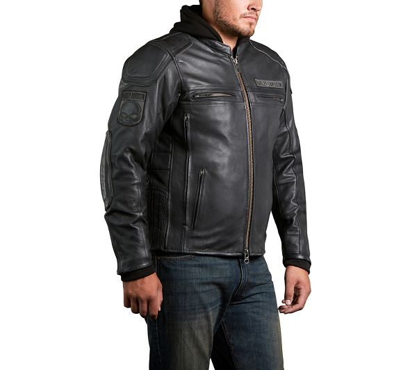 Harley Davidson Men s Auroral 3 in 1 Leather Jacket Leather House Maker