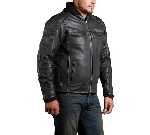 Harley Davidson Men's Auroral 3-in-1 Leather Jacket