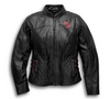 Harley Davidson Women's Scroll Skull 3-in-1 Leather Jacket